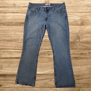 Vintage Levi Signature Women's Jeans Bootcut Flared Blue Denim Size 16 Low Rise
